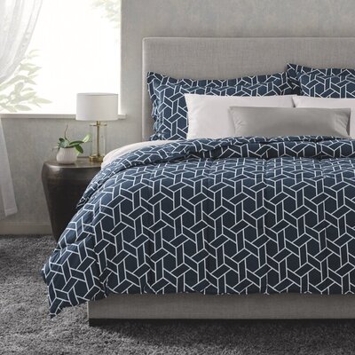 Sleep Number duvet set eastern king set in good steel blue new