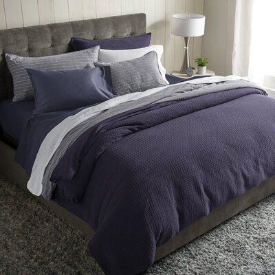 steel blue duvet